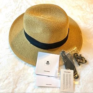 Women’s woven fedora hat